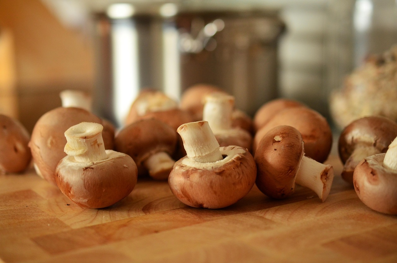 Mushrooms, brown mushrooms, cook in Carlsbad, CA